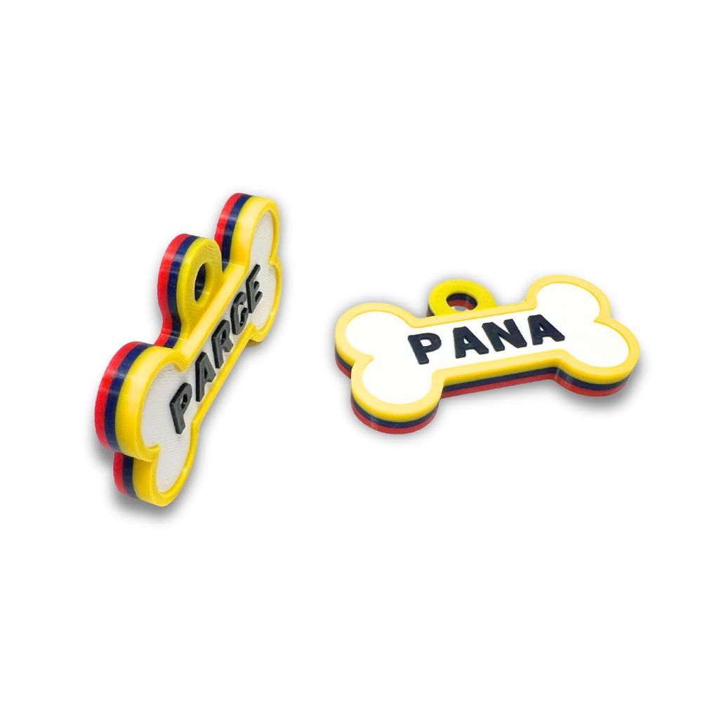 Chapita personalizada para perro – Bandera de Ecuador