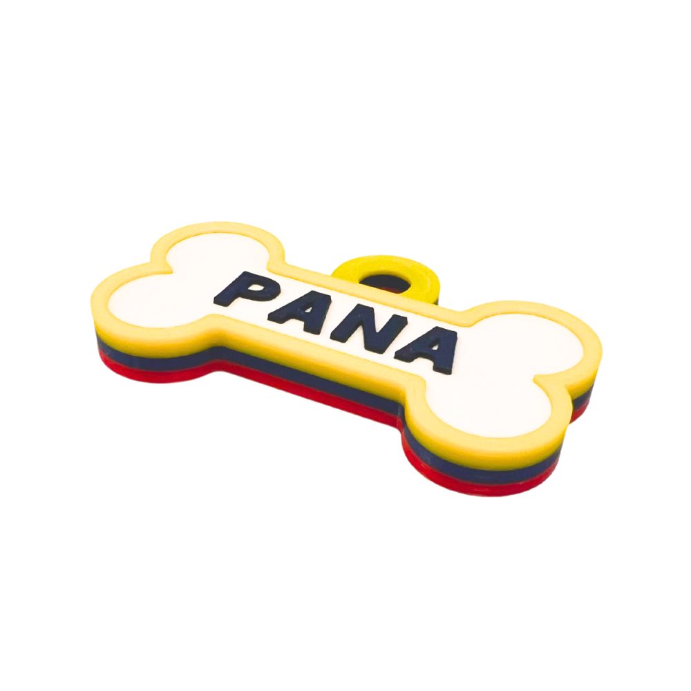 Chapita personalizada para perro – Bandera de Ecuador