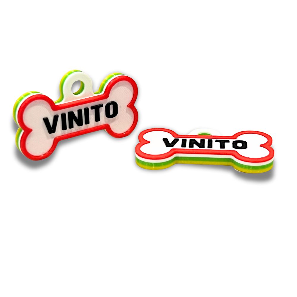 Chapita personalizada para perro – Bandera de La Rioja