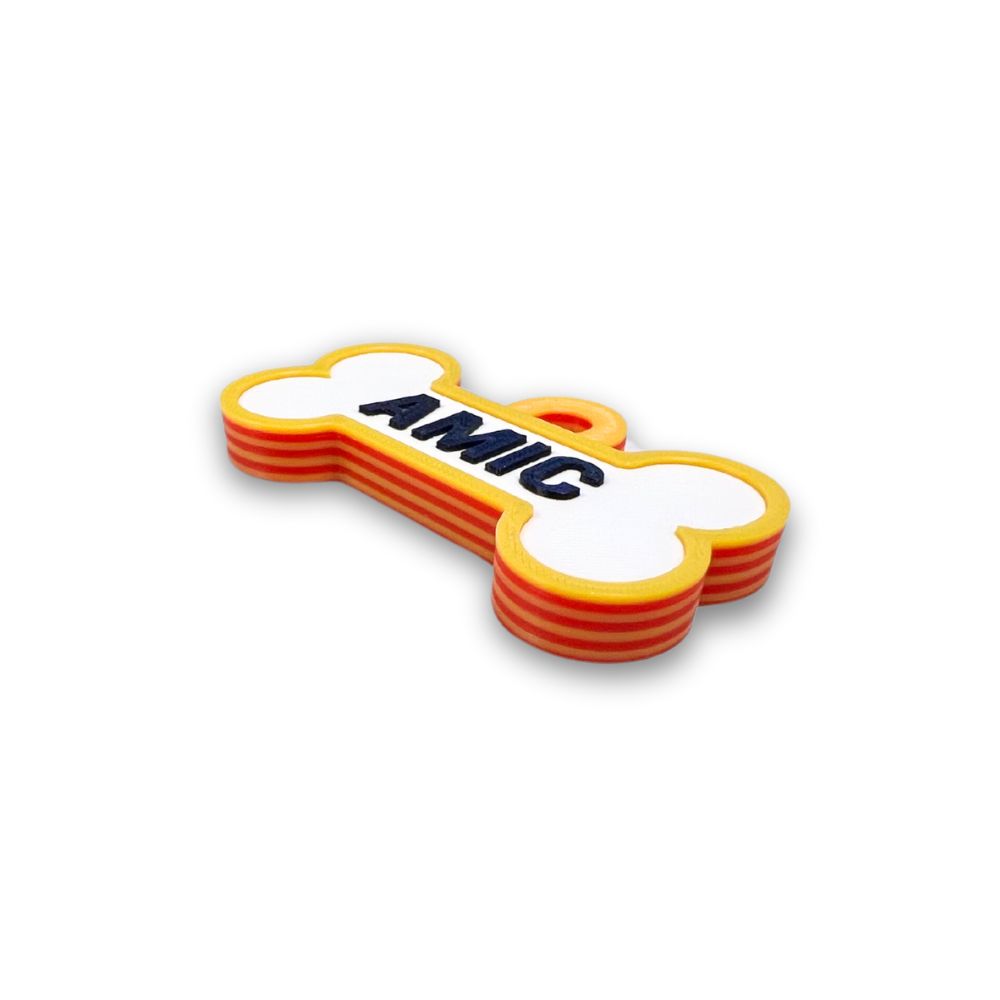 Chapita personalizada para perro – Bandera de Catalunya