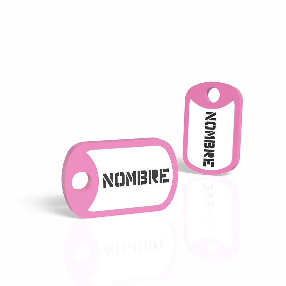 Chapita de forma militar rosa chicle