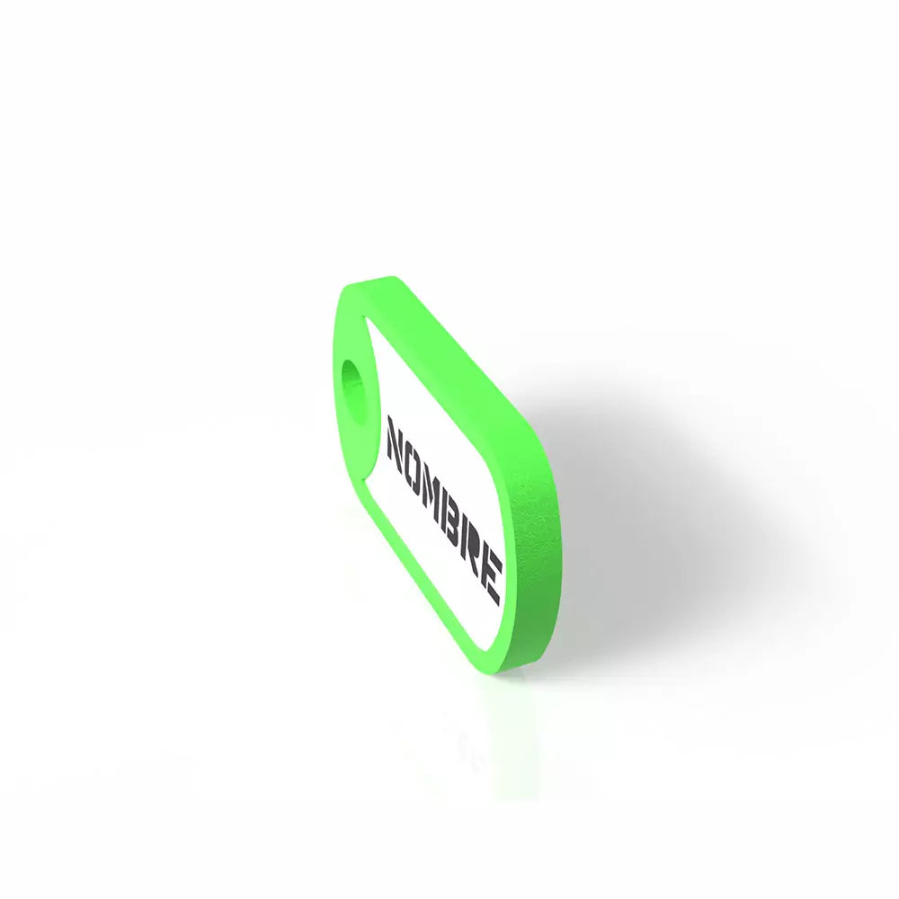 Chapita de forma militar verde