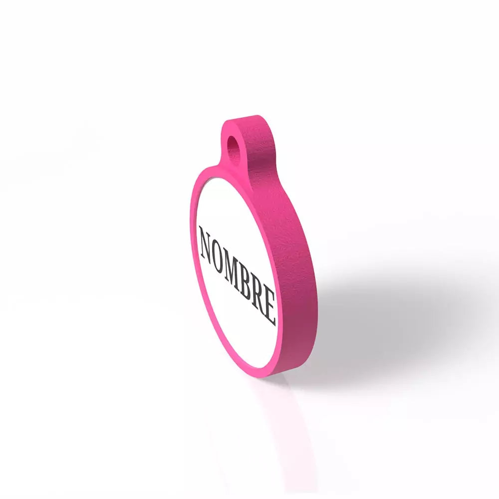 Chapita con forma redondita fucsia