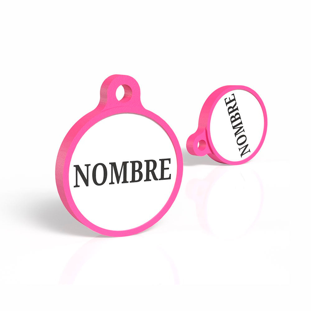 Chapita con forma redondita fucsia