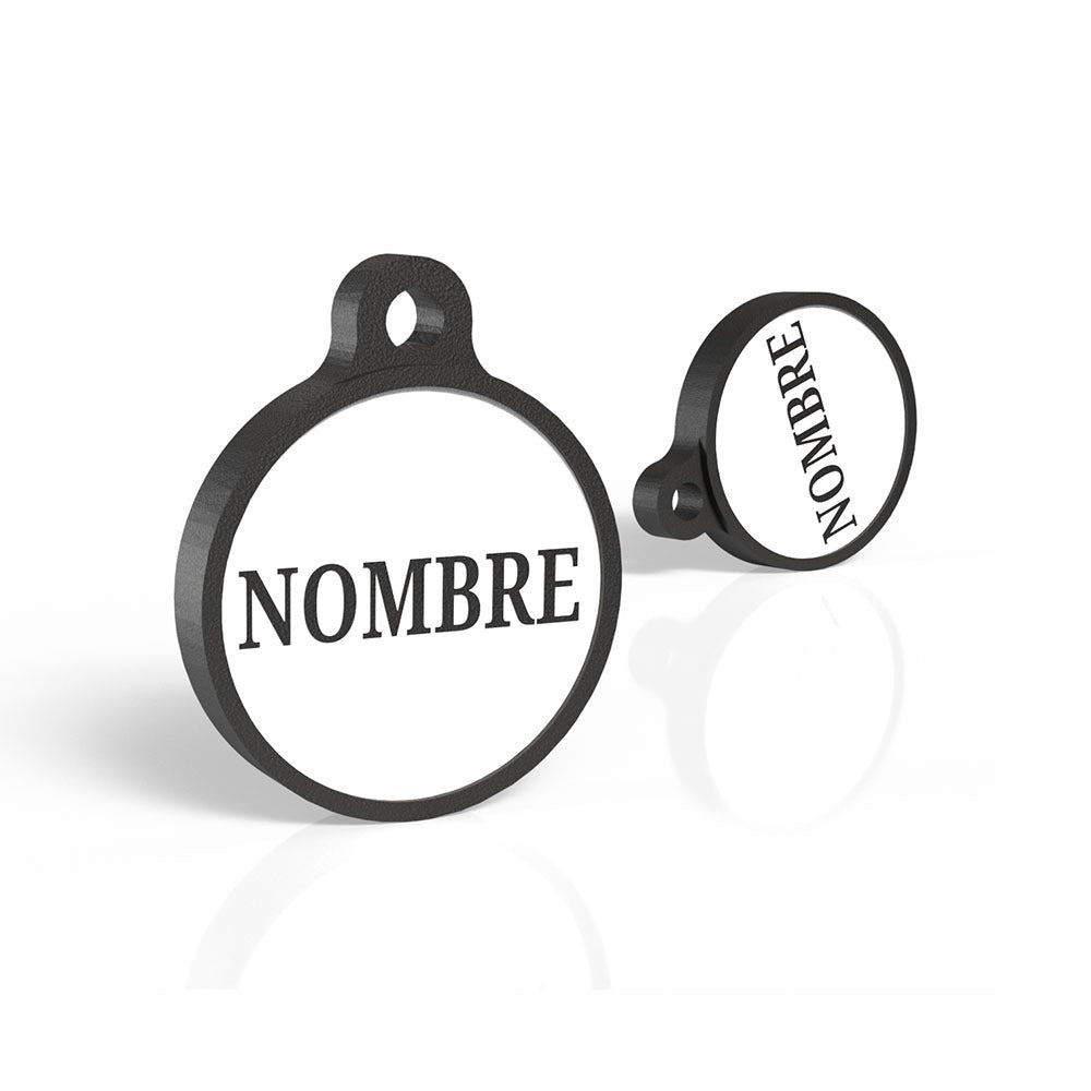 Chapita con forma redondita negra