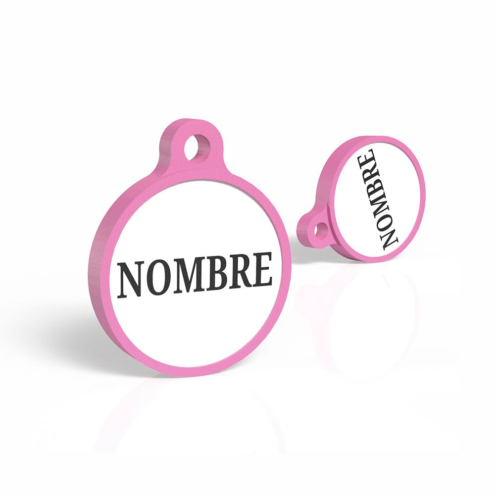 Chapita con forma redondita rosa chicle