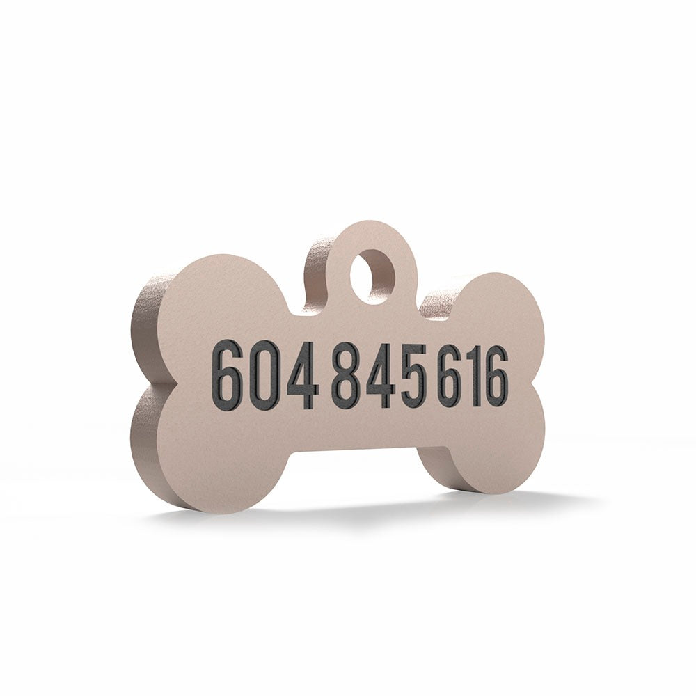 Chapa para perro huesito madera personalizada