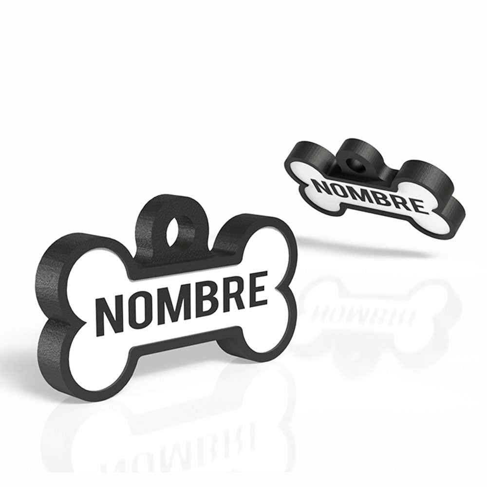 Chapita con forma de Huesito negro