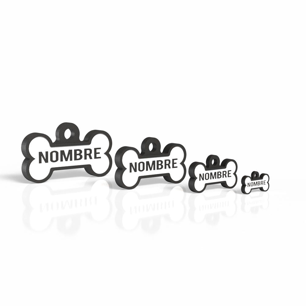 Chapita con forma de Huesito negro