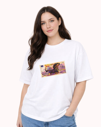 Camiseta Oversize Mujer “50 Perros”