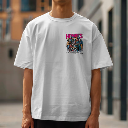 Homies del Guau - Camiseta Oversize Blanca