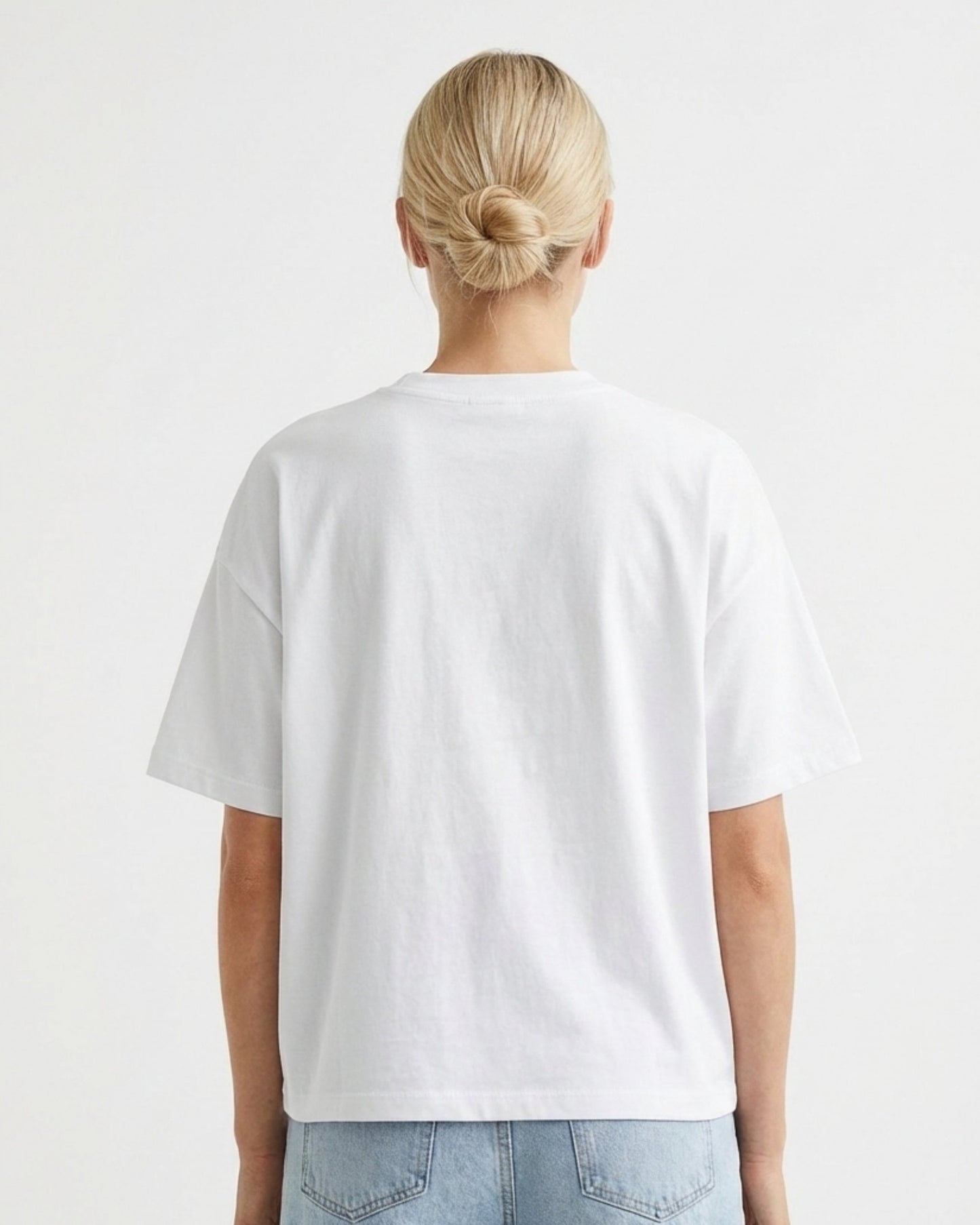 Camiseta  MUJER PUPPY POCKET corte oversize personalizada