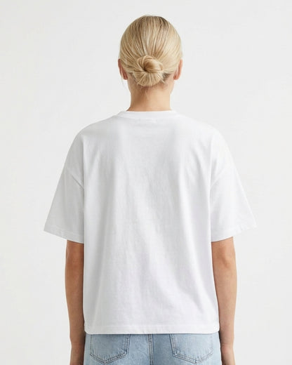 Camiseta  MUJER PUPPY POCKET corte oversize personalizada