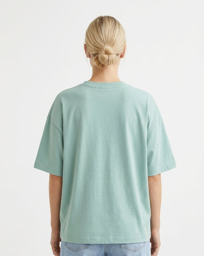 Camiseta  MUJER PUPPY POCKET corte oversize personalizada