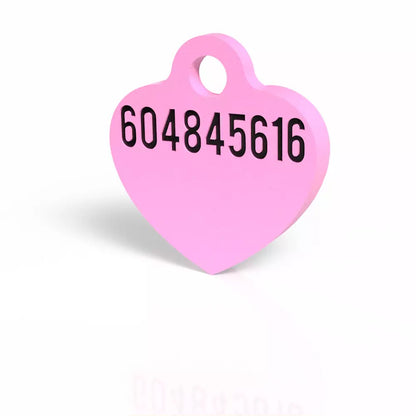 Chapita con forma de corazón rosa chicle