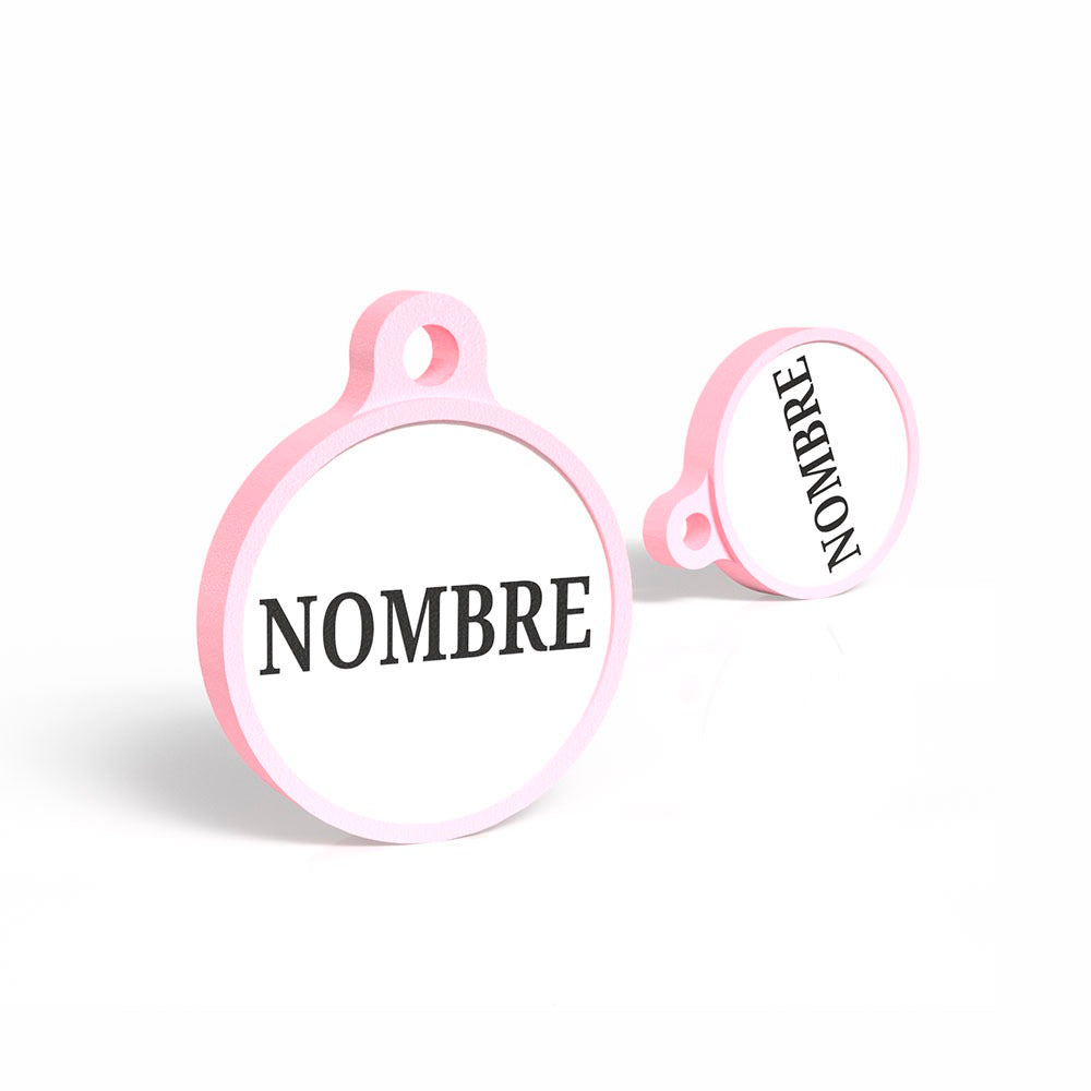 Chapita con forma redondita rosa palo