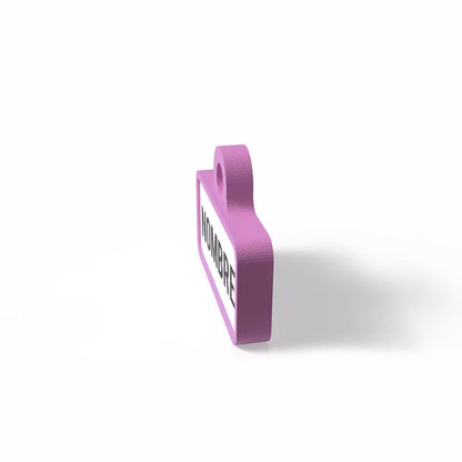 Badge rétro rose bubblegum