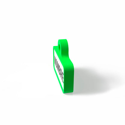Chapita personalizada para perro – Modelo Retro color verde