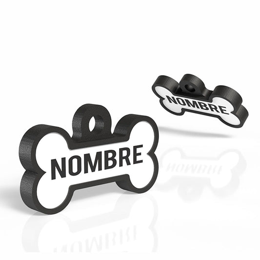 Chapita con forma de Huesito negro