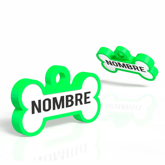 Chapita con forma de Huesito verde