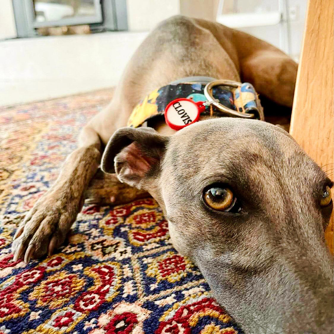 Badge rond rouge
