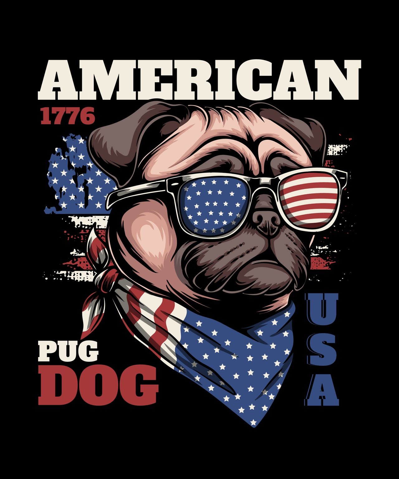 Pug of Liberty – La cami perruna que lo peta