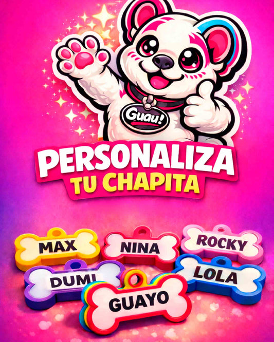 Chapita Guau! personalizada