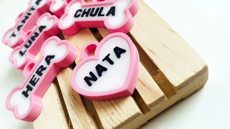 Un corazón para Nata: Rosa palo sobre madera, con Chula